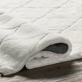 thumbnail image 4 of nuLOOM Amy SuperiorWash Casual Faux Rabbit Machine Washable Area Rug, 2' 6" x 10', Runner, Amy White, 4 of 8