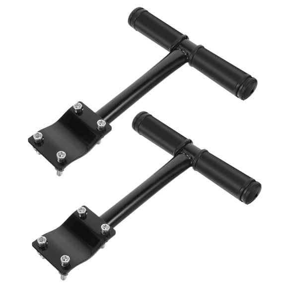 WEAVILUX Bike Rear Seat Handles with Anti-Skid Grip, Steel Frame, Set of 2 for Enhanced Safety and Comfort