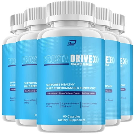 ProstaDrive Prostate Supplement for Men - Prosta Drive Advanced Energy Pills, Bladder Control Supplements, 5 Pack, 300 Capsules