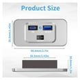 thumbnail image 2 of RV USB Outlet Fast Charging Car USB Port Car Charger Adapter USB Plug for Car RV Marine Marine Truck, 2 of 6