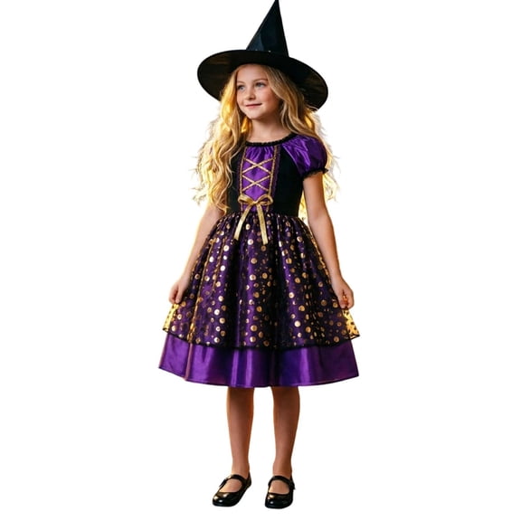 MEZZALL Halloween Themed Girls Outfit For Party And Festive Dress Up Cute For Toddlers And Kids Girls Dress Up Attire Soft Clothes Sets
