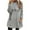 Gray #01, variant on Long Sleeve Shirts for Wome Soft and Comfortable Double Face Wool Women's Round Love Printed Loose Long Sleeve Thickened Thermal Top & Christmas Blouses with Pockets