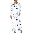 thumbnail image 6 of Rciityk Valentines Pajamas for Women Ladies Pajamas Sets Casual Long Sleeve Cute Heart Print Crew Neck Casual Tops with Pants Pjs Sets, 6 of 6