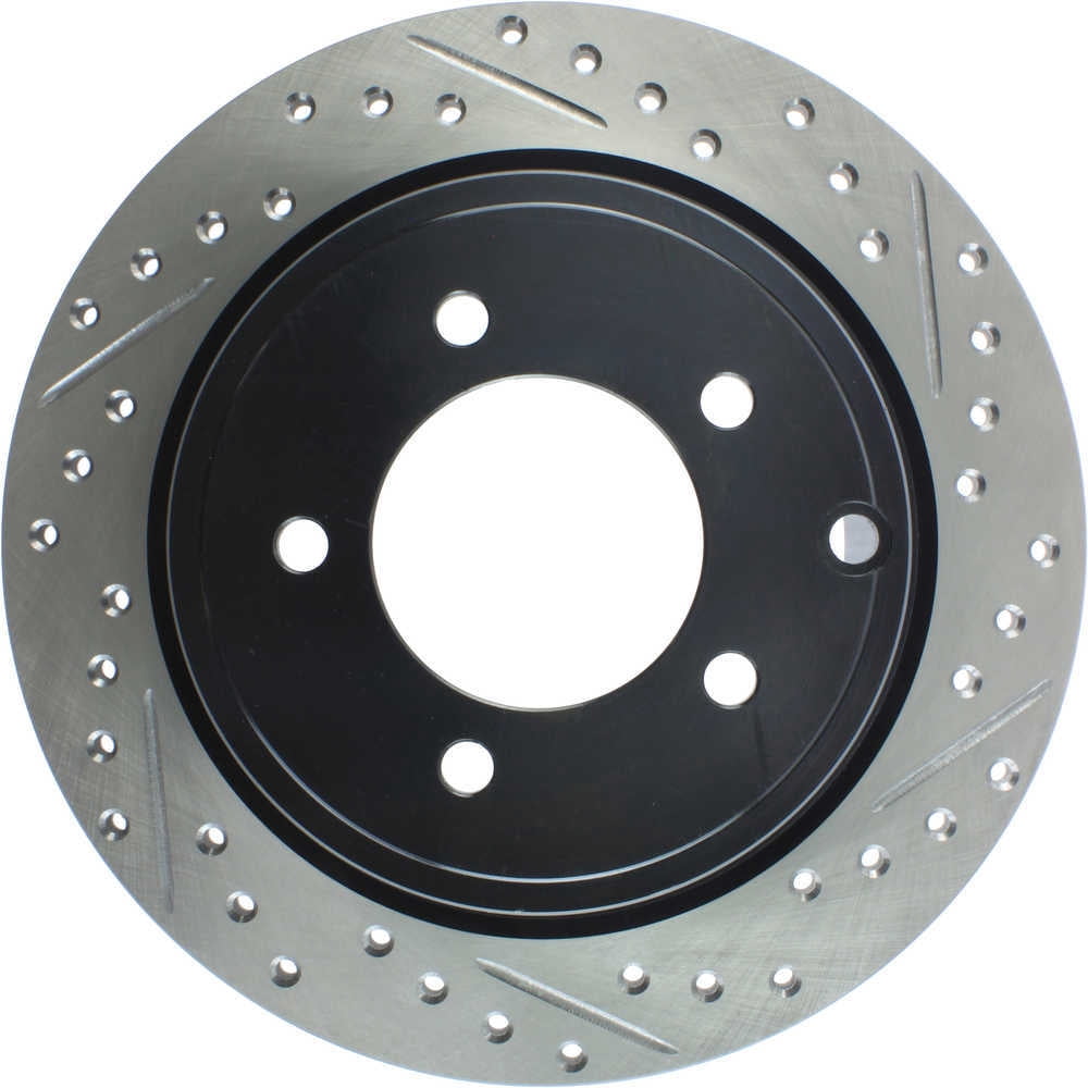 StopTech Slotted & Drilled Sport Brake Rotor Fits select: 2009-2017 JEEP PATRIOT, 2011-2014 CHRYSLER 200