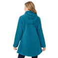 thumbnail image 2 of Woman Within Plus Size Hooded A-Line Fleece Coat, 2 of 6