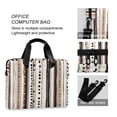 thumbnail image 4 of FORMRS 16" Laptop Bag Carrying Sleeve Case with Handle Travel Shoulder Briefcase, Brown Abstract Stripes, 4 of 8