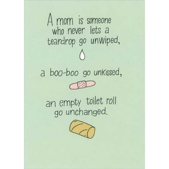 RSVP Someone Who Never Lets a Teardrop Go Unwiped Funny Mother's Day Card