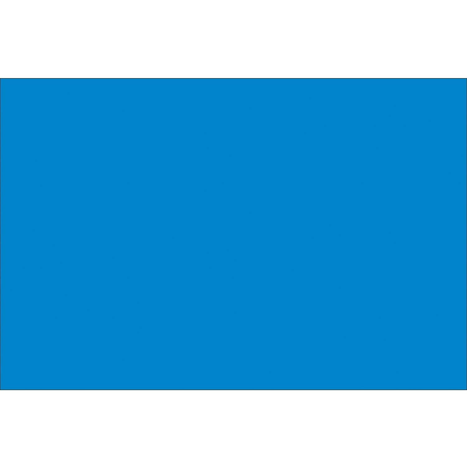 Tape Logic Inventory Rectangle Labels 3' x 6' Light Blue 250/Roll DL633C