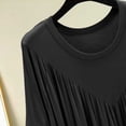 thumbnail image 5 of Nightgown For Women Short Sleeve Ruched Maxi Sleep Dress for Home Lounge Weekend Morning Evening Routine Relaxed Daily Wear Casual Comfort Style Summer, 5 of 6