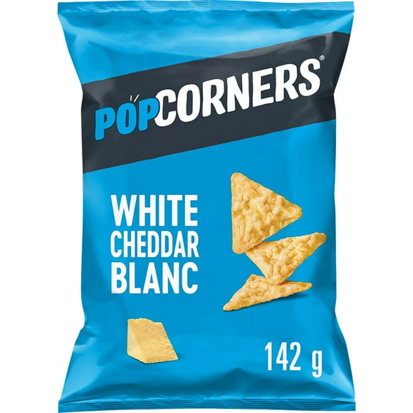 PopCorners White Cheddar Flavoured Popped-Corn Chips, 142 GM
