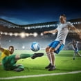 thumbnail image 4 of Balón de fútbol Eigraketly cosido a máquina impermeable y a prueba de explosiones azul, 4 of 6