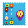 thumbnail image 4 of Children's Felt Non-woven Toys Educational Mathematics DIY Handmade Decor Cartoon Kindergarten Teaching Equipment (Filling in Numbers Flower), 4 of 7