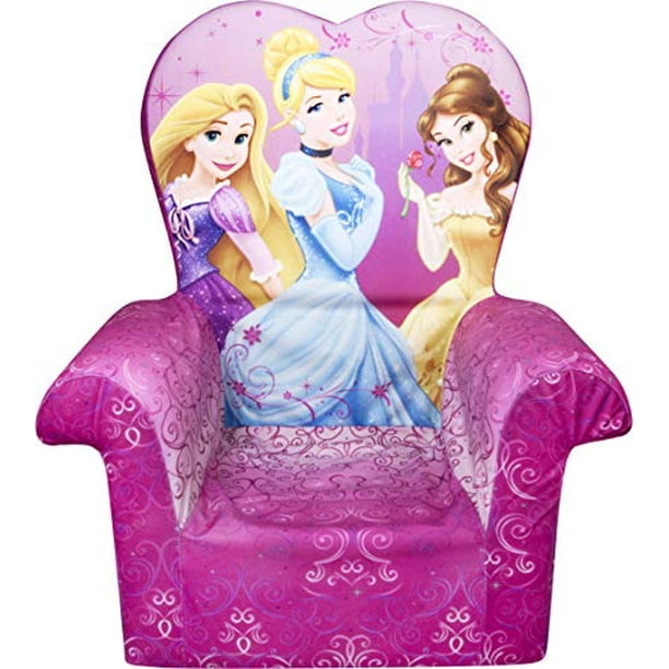 Chaise Haute en Mousse pour Enfant en Bas Âge pour les Enfants de 18 Mois et Plus, Princesses Disney