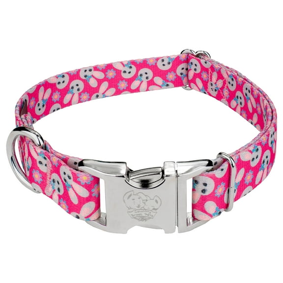 Country Brook Petz® Premium Spring Bunnies Dog Collar Limited Edition, Medium