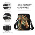 thumbnail image 7 of Chririnla Cross Body Bags Abstract Art Horse, 2 Zippers Crossbody Purse for Travel, Elastic Polyester with Compartments Cell Phone Messenger Bag, 7 of 7