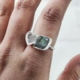 thumbnail image 3 of Natural Labradorite Ring, Rough Labra Gemstone Ring, Birthstone, Heart Ring, 925 Sterling Silver, Womens Ring, Christmas, Thanksgiving, Handmade, Statement Jewelry, Rough Gemstone Jewelry, 3 of 5