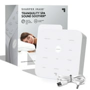 SHARPER IMAGE Ultimate Sleep White Noise Sound Machine for Adults and Baby, Portable Relaxing Music and Nature Sounds Therapy, Aids Sleeping, Stress and Anxiety Relief, with USB Cord