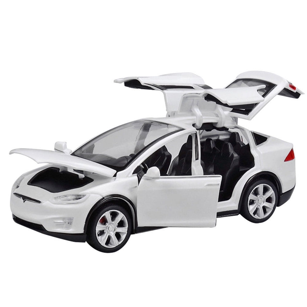 1:32 Tesla Model 3 Sedan Model Car Diecast Gift Toy Vehicle Kids White Sound 