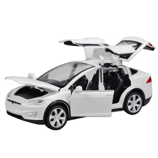 Voiture en Alliage 1:32 Échelle pour Jouet Tesla Modèle Voiture SUV Son et Lumière Jouets pour Enfants