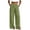 Army Green, variant on Women's Gingham Plaid Wide Leg Pants Elastic High Waist Casual Loose Trousers with Pockets Lightweight Summer Lounge Pants for Daily Navy