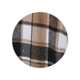 thumbnail image 7 of Perfectbot Women's Long Plaid Flannel Shacket Wool Blend Long Sleeve Casual Fall Jacket, 7 of 7