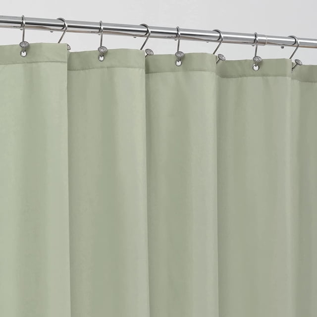 ALYVIA SPRING Forro de Cortina de Ducha de Tela Larga Impermeable - 72" x 78", Cortina de Ducha Larga Suave y Liviana con Imanes, Lavable a máquina - 72x78, Blanco