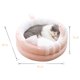 thumbnail image 2 of Cama para gatos con cueva para gatos, tienda de campaña lavable para gatos y perros, cama para perros de invierno, nido para mascotas para gatos, gatitos, cachorros, cómodo cojín para gatos con base, 2 of 5