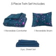thumbnail image 4 of Kidz Mix Galaxy Glow Bed In A Bag, Twin, 4 of 6