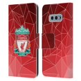 thumbnail image 1 of Head Case Designs Officially Licensed Liverpool Football Club Crest & Liverbird 2 Geometric Leather Book Wallet Case Cover Compatible With Samsung Samsung Galaxy S10e, 1 of 1