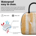 thumbnail image 2 of Insulated Lunch Bag for Women, Floral Print Oxford Fabric Lunch Box, Leakproof Thermal Cooler Tote for Work, School & Picnic, Vintage Wood Print, 2 of 5