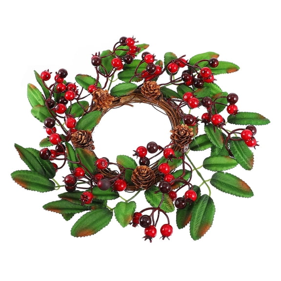 OULII Lightweight Pet Large Pinecone Wreath for Festive Decorations