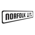 thumbnail image 3 of Location Arrow Novelty Decor, Metal Wall Sign - 4x18 Inches, 3 of 4