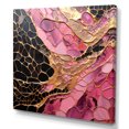 thumbnail image 2 of Designart "Pink And Gold Pottery In Minimalist Style" Abstract Spirals Wall Decor, 2 of 7