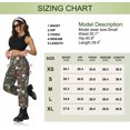 thumbnail image 7 of Women's Camo Cargo Pants High Waist Sweatpants Wide Leg Jogger Pants Work Pants, 7 of 7