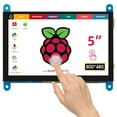 thumbnail image 1 of ELECROW Raspberry Pi Touchscreen Monitor 5 inch HDMI Screen Display 800x480 Compatible with Raspberry Pi 4 3B+ 3B 2B BB Black Banana Pi Jetson Nano Windows 10 8 7, 1 of 4