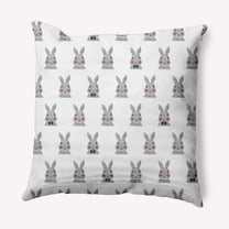 Simply Daisy 18 inch Bunny Fluffle Easter Decorative Throw Pillow