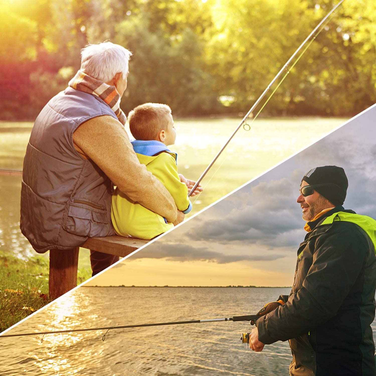 plusinno fishing rod and reel combos carbon fiber telescopic fishing pole