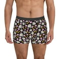 thumbnail image 4 of Wukai Daisies Flowers Print Men’s Underwear Breathable Boxer Briefs,&nbsp;Moisture Wicking & Breathable-Large, 4 of 7