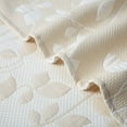 thumbnail image 5 of Shininglove Soft Breathable Yarn Dyed Jacquard Cotton Quilted Bed Throw Blanket for Summer, Beige, 90in x 90in, 5 of 7