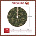 thumbnail image 2 of Daiia Green Camouflage Skull Drawing Merry Christmas Tree Skirt , Xmas Large Lace-up Tree Skirt, Santa Snowflakes Rustic Home Decorations New Year Party Farmhouse Decor-30", 2 of 6