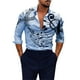 thumbnail image 1 of Camisas Hombre Manga Larga Camisa de hombre 3d Impresión digital Camisa de manga larga Calle al libre (Blue, 4XL), 1 of 4