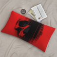 thumbnail image 5 of Kdxio Minimalist Skull Red Pattern Pillowcase with Envelope Closure,20" x 36" Pillow Cases,Gifts for Men or Women-No pillow, 5 of 5
