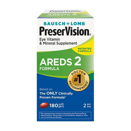 Bausch & Lomb PreserVision AREDS 2 Formula Supplement (180Ct)
