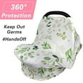thumbnail image 6 of Amerteer Nursing Cover, Car Seat Canopy, Shopping Cart, High Chair, Stroller and Carseat Covers for Boys or Girls- Best Stretchy Infinity Scarf and Shawl- Multi Use Breastfeeding Cover-Green Leaf, 6 of 8
