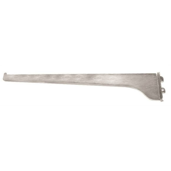 Knape & Vogt 180 Boltless Regular Duty Shelf Bracket, 12 in L, Anochrome