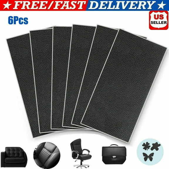 6Pcs Leather Repair Tape Self Adhesive Patch Sticker Couch Sofa Car Seat Handbag