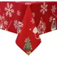 thumbnail image 3 of Mantel impermeable con campanas de muñeco de nieve de Navidad, decoración de mesa para fiesta de Navidad, manteles rectangulares reutilizables, decoraciones navideñas 2025, 3 of 5