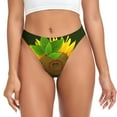 thumbnail image 1 of Balery Sunflower Tangas de Algodón para Mujer con Estampado – Ropa Interior Sexy, Transpirable, G-string-X-Large, 1 of 1