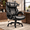 Black, variant on 800lbs Executive Office Chairs, Big and Tall Desk Chair with Adjustable Lumbar Support, Leather Computer Chair with Quiet Rubber Wheel and Extra Wide seat