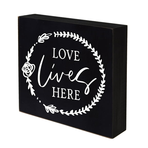 Inspiring Modern Framed Shadow Box 10x10 Love Lives Here